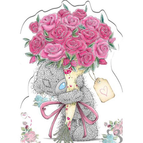 Tatty Teddy Holding Flowers Me to You Bear Card £1.60